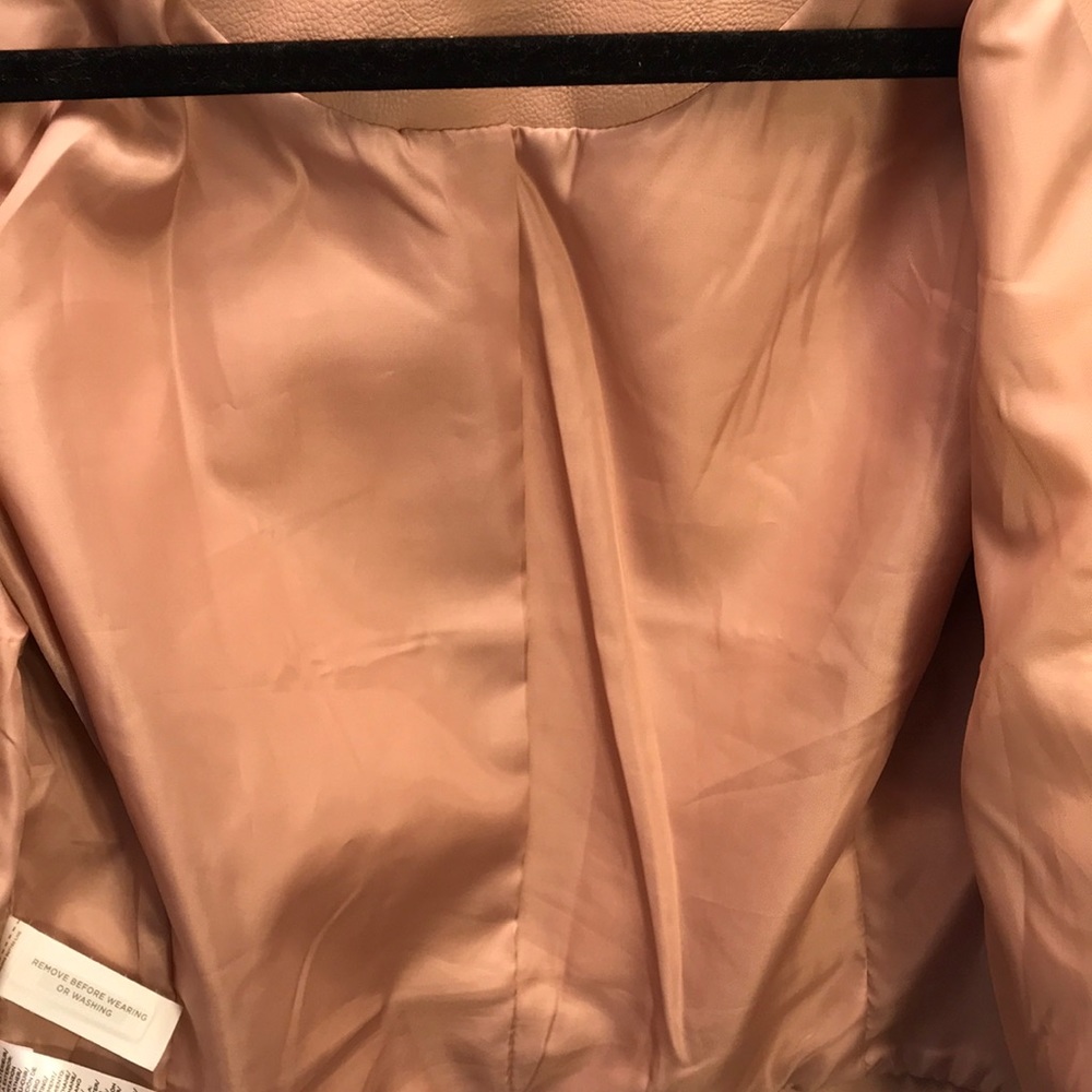 LOFT PINK LEATHER BLAZER - Picture 5 of 6